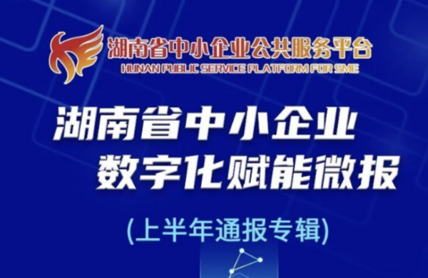 湖南省中小企业数字化赋能微报（上半年通报专辑）